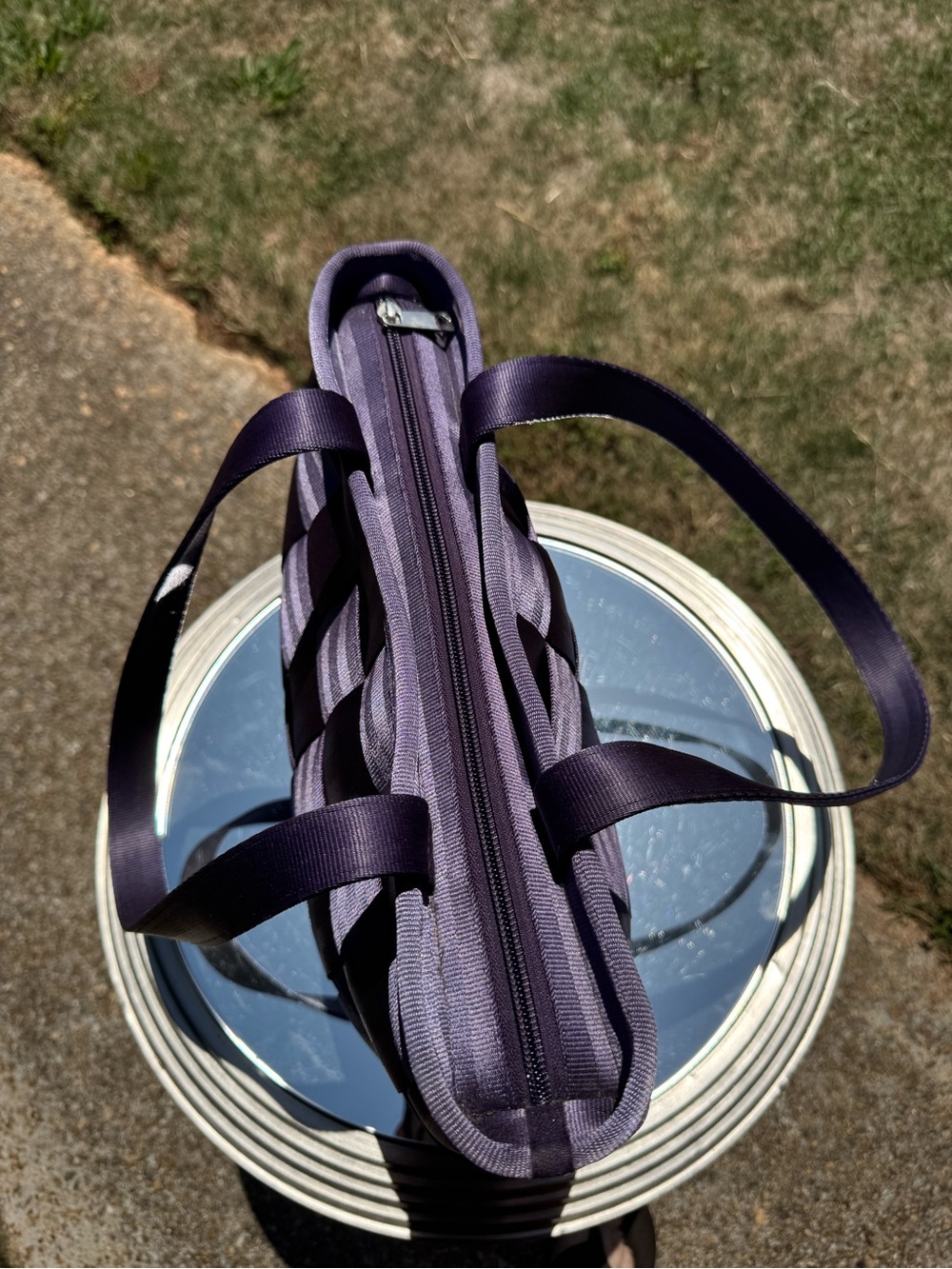 Harvey’s Seatbelt Bag - Woven Purple Tote Bag - Women's Shoulder Purse - Picture 2 of 5